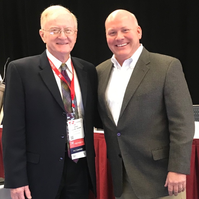Doctor Cox and Doctor Poulin together at the American Chiropractic Association conference